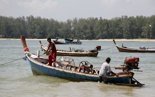 Longtail boat at Nai Yang Beach