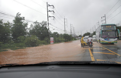 Road flooding in Phuket, Friday 28th August