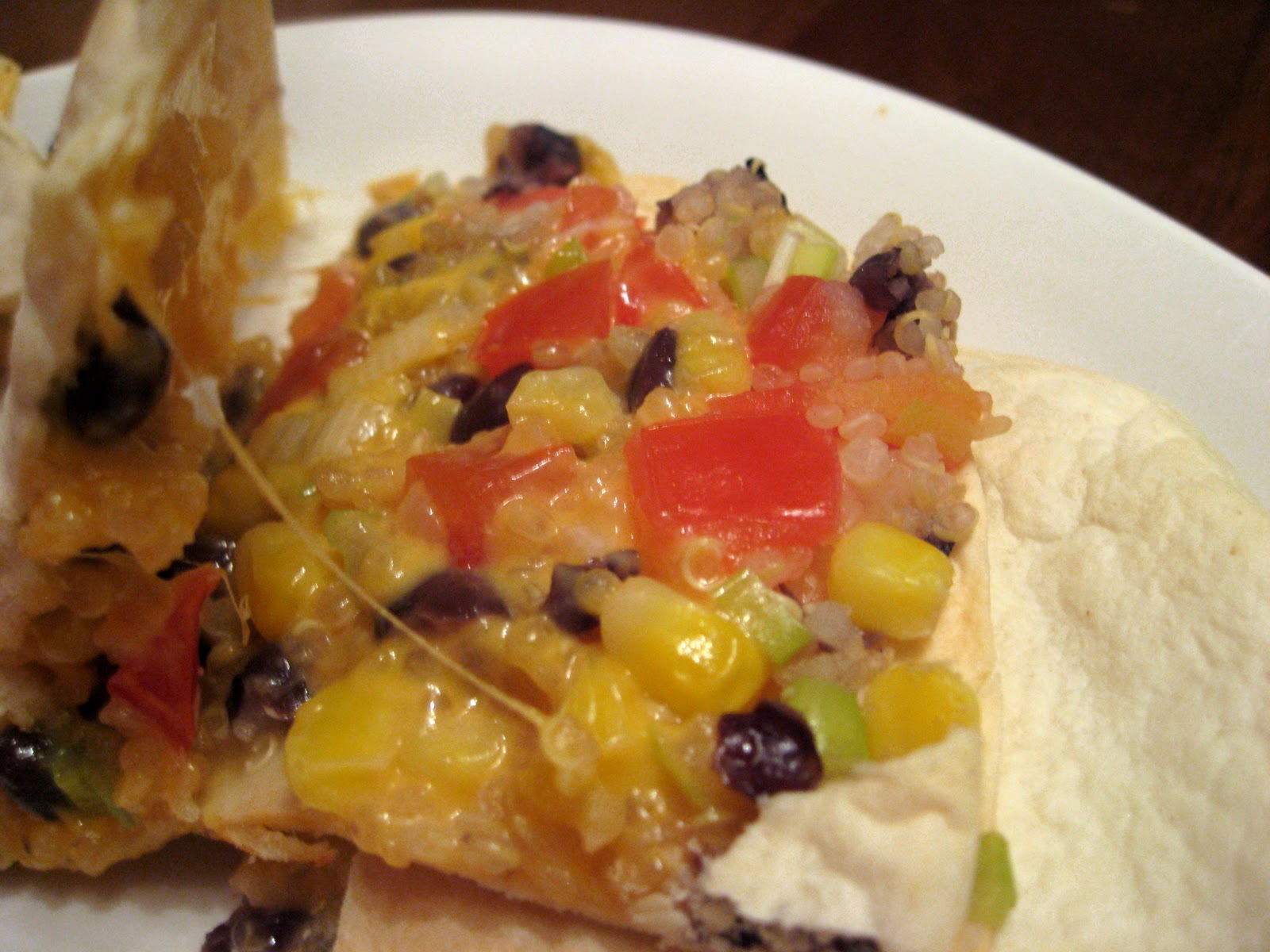 You, Miss, Are No Lady Black Bean Quinoa Quesadillas