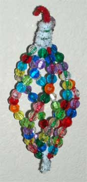 beaded christmas ornament