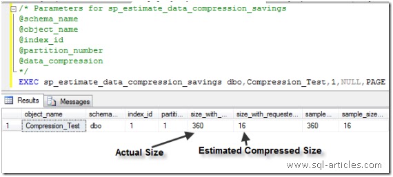 SQL 2008 - Configuring Data Compression