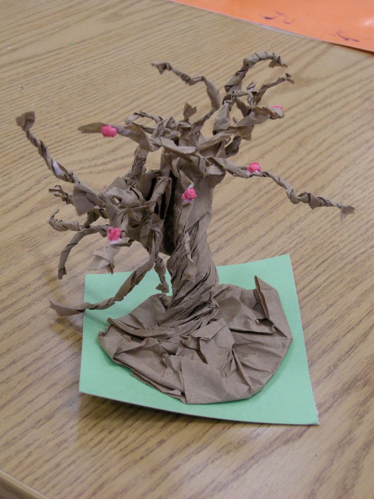 Art at Wealthy: Paper Bag Trees
