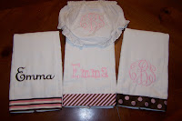 3 Burp Cloths and Bloomers