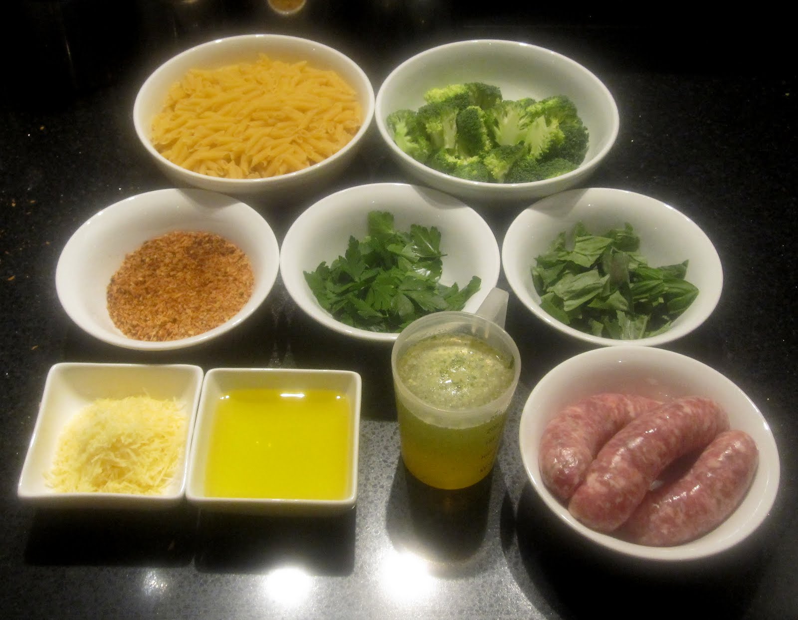 Bubbles n Squeaks Penne with Italian Pork & Fennel Sausage, Brocolli