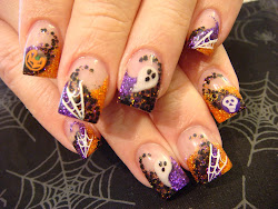 acrylic halloween nail designs nails simple young easy manicure ghost super crazy purple clear ooh lala loving french october unas