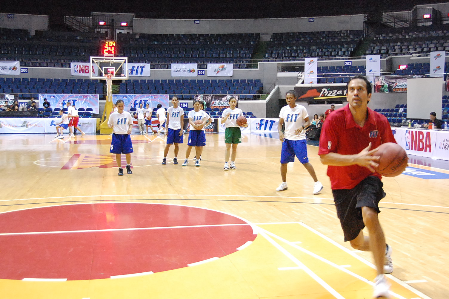 Bleachers Brew the NBA Fit Training Camp Coliseum
