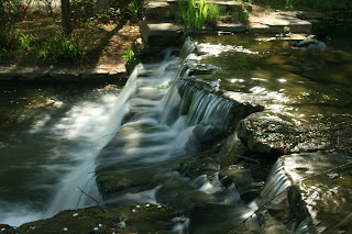 waterfall at Grounds for Sculpture, lawhawk 2007