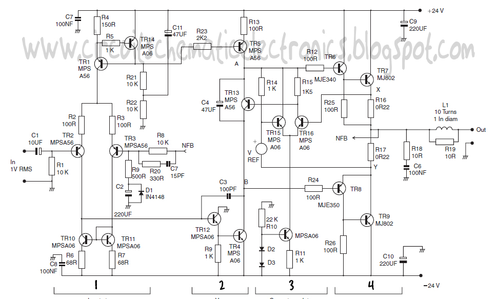 Power Amplifier Class-A circuit