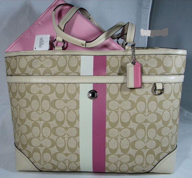 Shopping Moments.... Coach CHS Heritage Stripe Baby Diaper Tote Bag