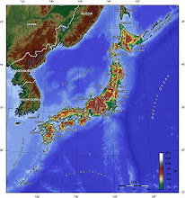 Mapa Topográfico do Arquipélago Nipônico