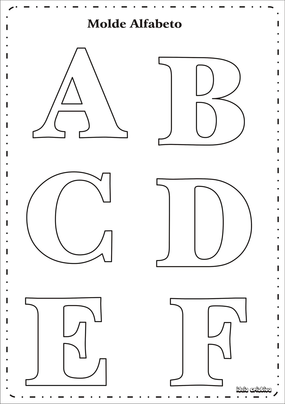 Alfabeto Para Imprimir E Recortar Moldes De Letras Molde Alfabeto Hot