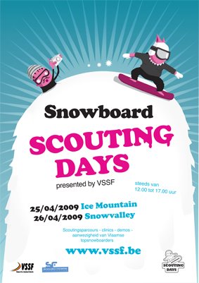 affiche snowboard scouting days