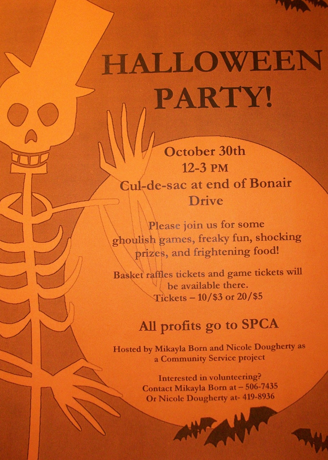 Community Service Halloween Party Getting Started