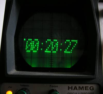 AVR Oscilloscope Clock 