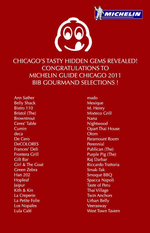 Restaurant City Michelin Guide Chicago