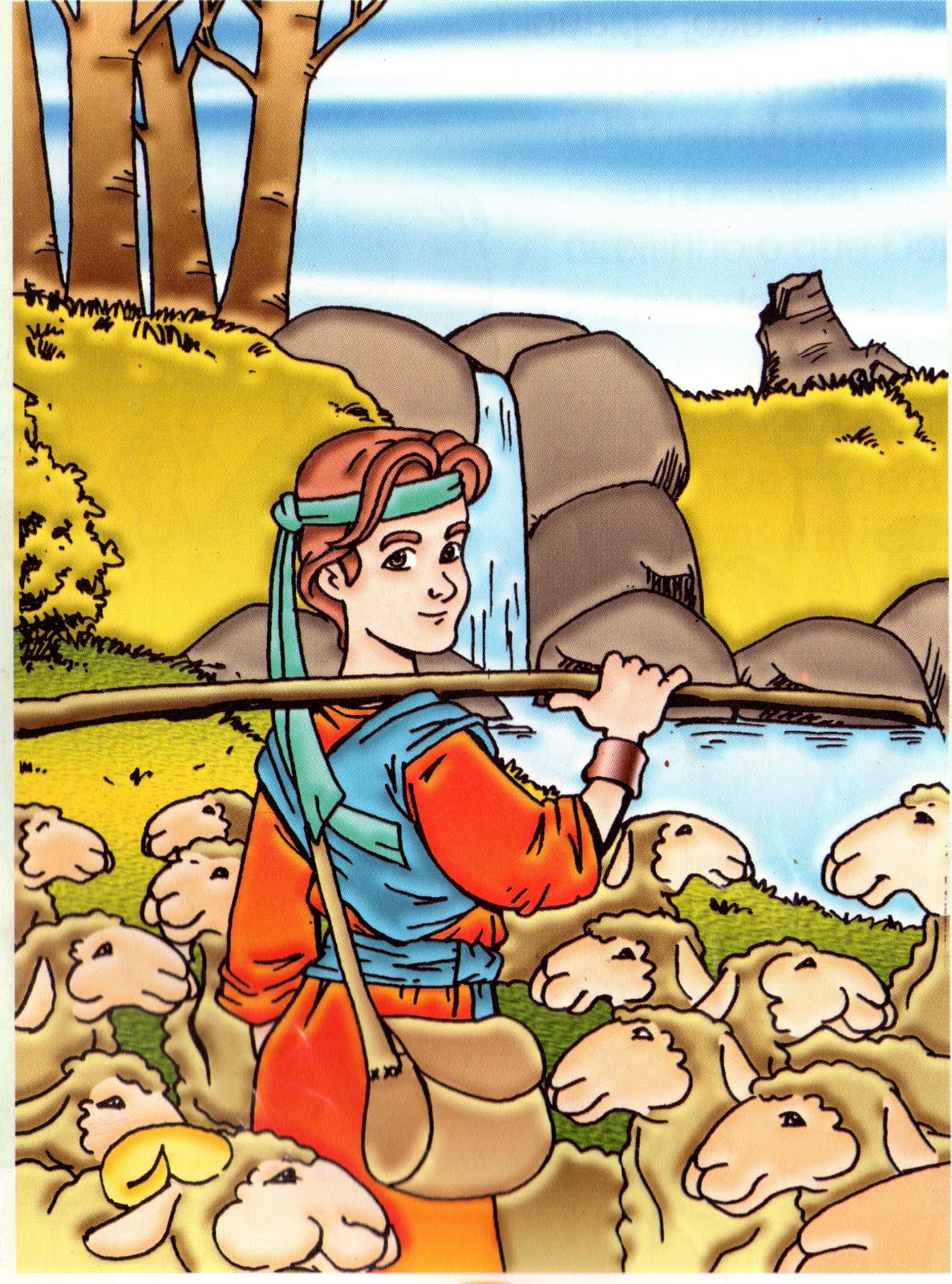 Pequeninos de Jesus Visuais para a História de Davi