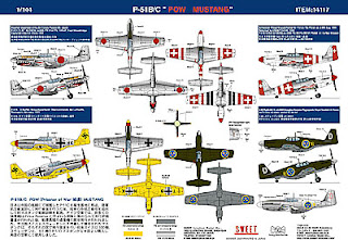 Sweet Aviation 17 P-51B/C POW Mustang 1/144 Scale Kit