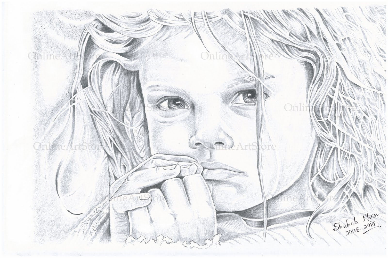 Innocence Love : Pencil Sketching Artwork