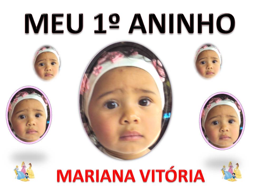 AMIGO DE DEUS: O 1º aninho da minha princesa