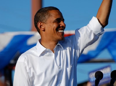 Barack Obama at a rally in Pueblo, Colorado