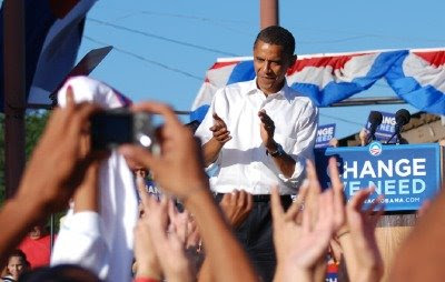 Barack Obama at the Colorado Fairgrounds in Pueblo by Joe Beine