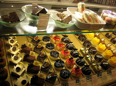 Bizue Patisserie's cake counter