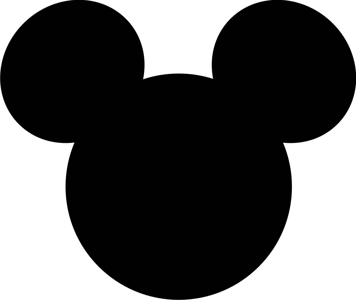 mickey mouse head silhouette clip art - photo #47