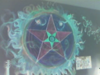 An inverted painting on my wall...yes, my wall, and yes, it is fullsized and magnificent!