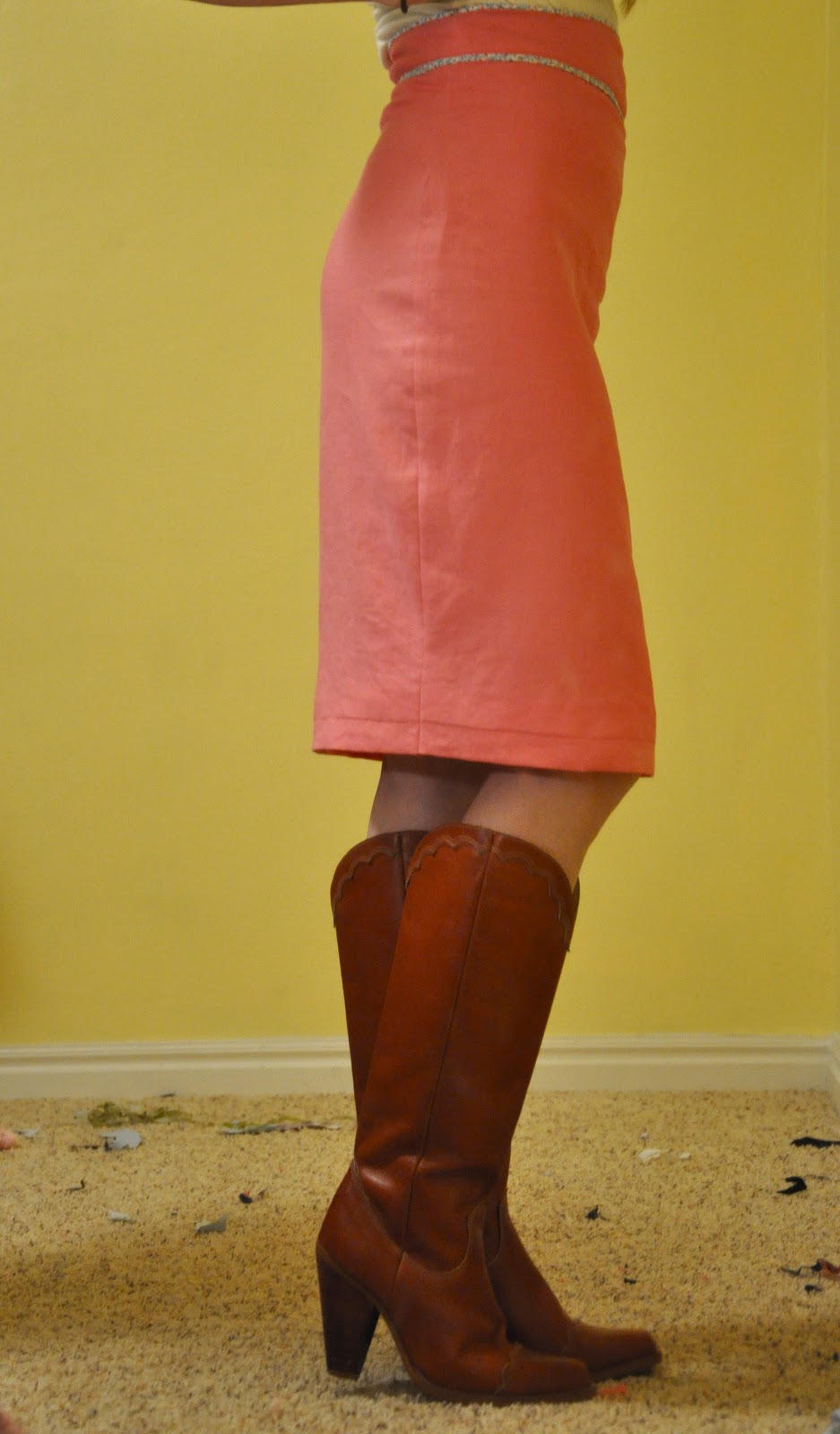 C&C: Day 2: Pink Piping Skirt!