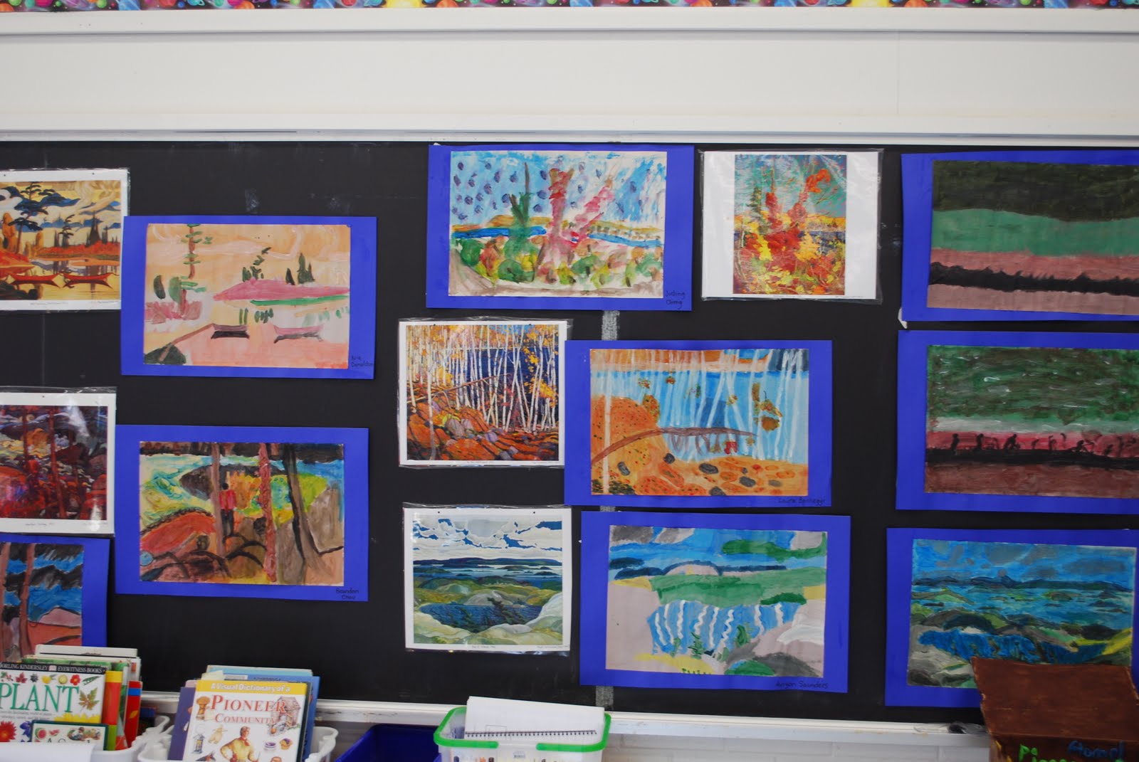 Valleyfield Junior School Arts Night Art work on display!