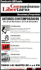 Seminario militante: Autores contemporáneos / Del 23 de Noviembre al 14 de Diciembre