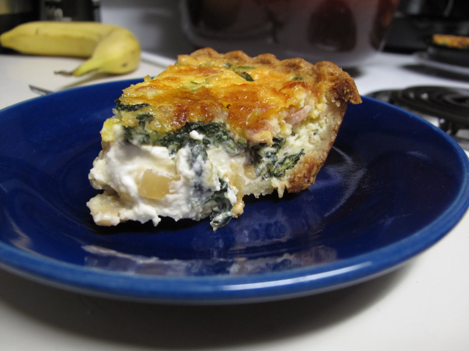 Thrifty DC Cook Spinach, Bacon, Cheese Quiche