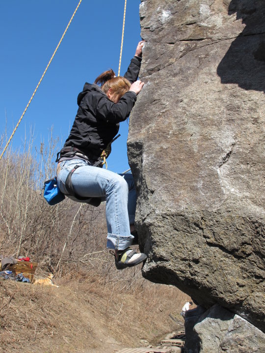 Escalade de rocher au Québec / Quebec rock climbing cornière / champlain