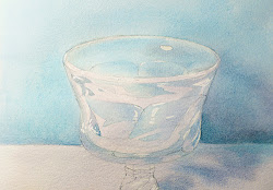 glass paint watercolor objects transparent water wet basics draw