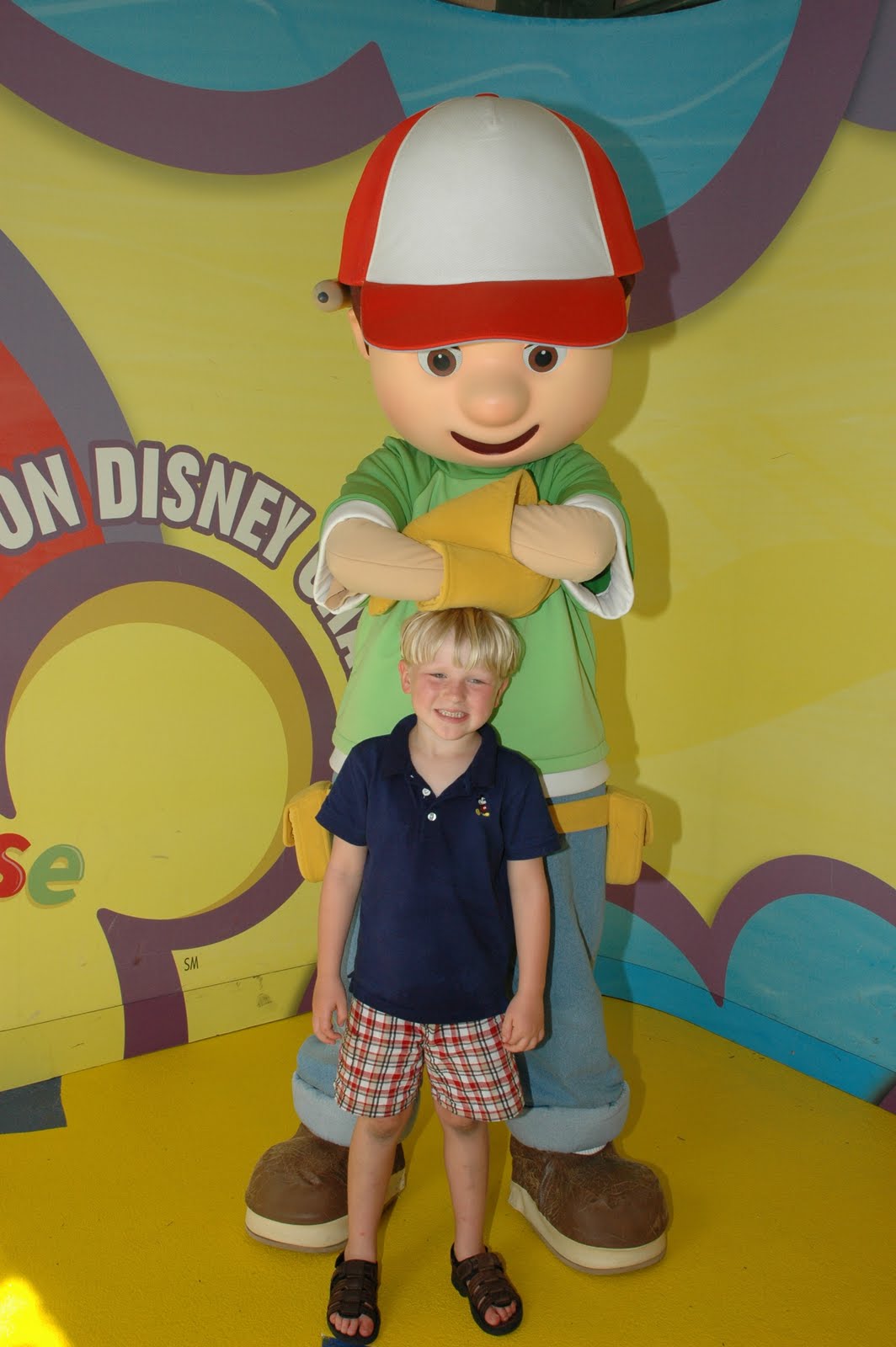 Williams Family Meeting the Characters from Playhouse Disney