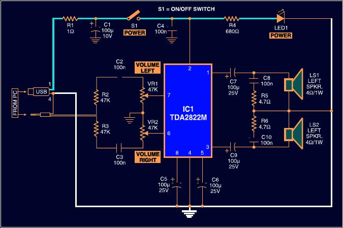 Laptop Speaker Circuit Diagram
