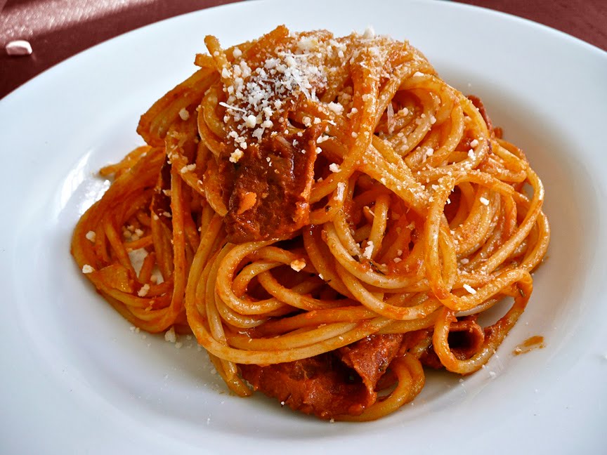 Good Grub tomato bacon pasta