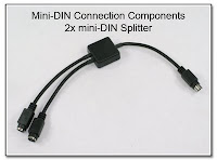 OC1012: Mini-DIN Connection Components - 2X Splitter