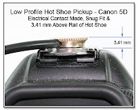 HS1010B: Low Profile Hot Shoe Pickup - Canon 5D