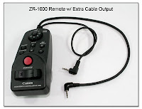 LT1033: Canon ZR-1000 Remote w/ Extra Cable Output
