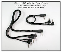 SC1062: Stereo Sync Cords - Dual & Quad Linked Mini Plugs