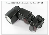 OC1050A: Canon 580 EX Flash in Dedicated hot Shoe for Dual AF Assist LEDs