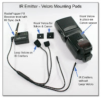 CP1104AF: IR Emitter - Velcro Mounting Pads