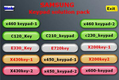 samsung all keypad set