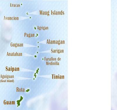 MAP OF THE MARIANA ISLANDS
