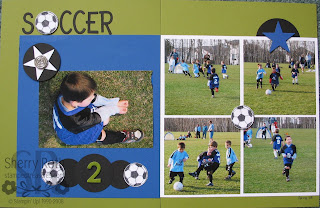 Soccer Scrapbook Layout