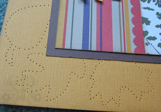 Close Up of Fall Scrapbook Layout