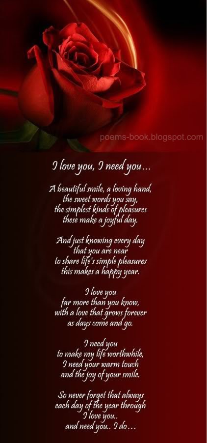 love you poems. why i love you poems for him.