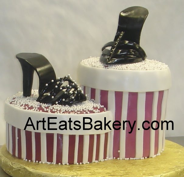 Custom unique artistic fondant birthday and wedding cake designs and