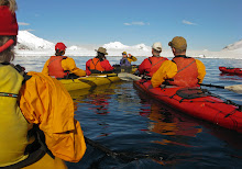 Kayak briefing at Halfmoon Island